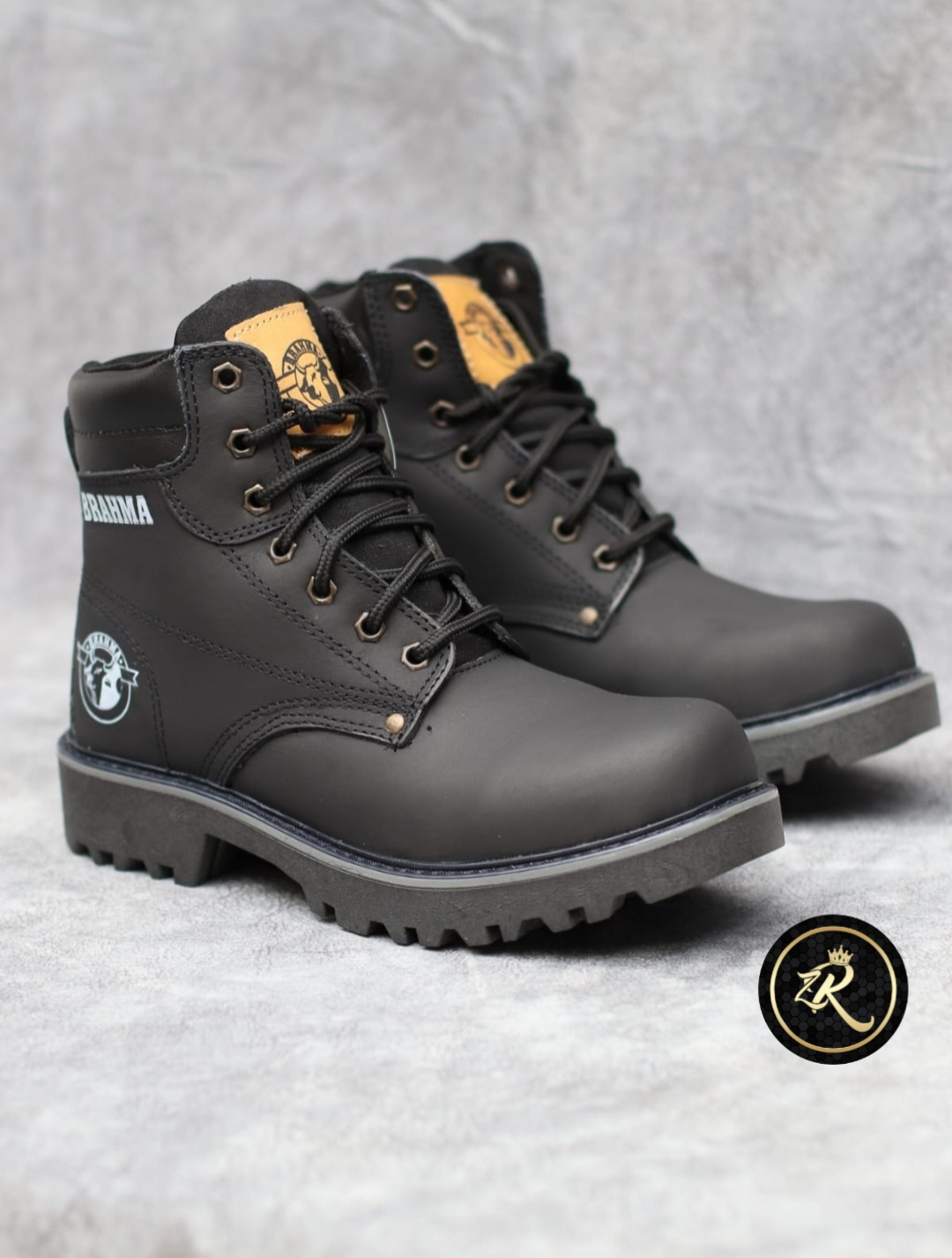 BOTAS BRAHMA CUERO NEGRA