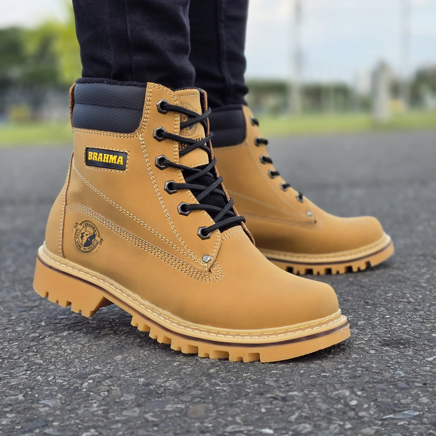 Botas Brahma Cuero oro