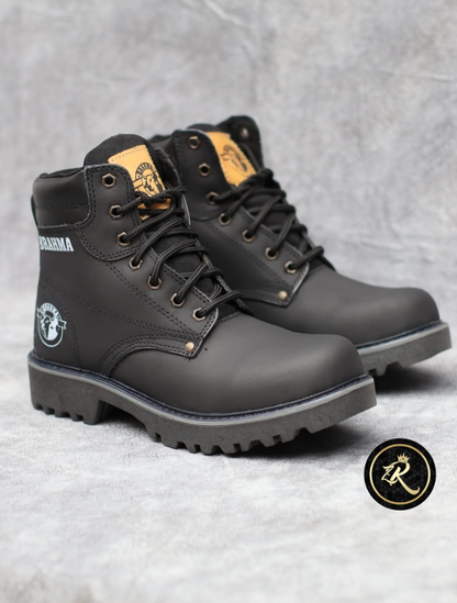 BOTAS BRAHMA  CUERO NEGRA